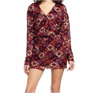 Endless Rose Sequin Long Sleeve Dress